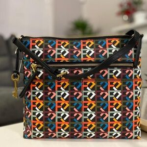 Fossil Colorful BOHO Patterned Shoulder/Crossbody Bag